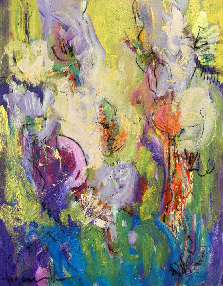 Abstract Blossom Dance by Dorothy Fagan — canvas wall art