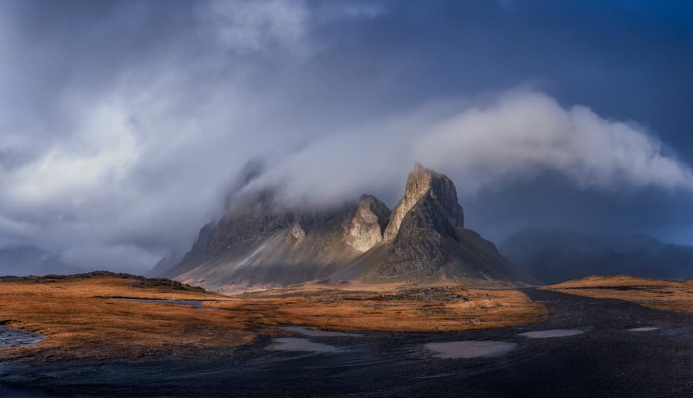 Dramatic Mountain Light by Gary Hu — canvas wall art