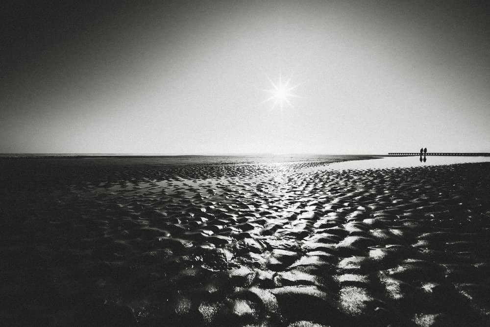 Low Tide Beach Walk by iso66 — canvas wall art