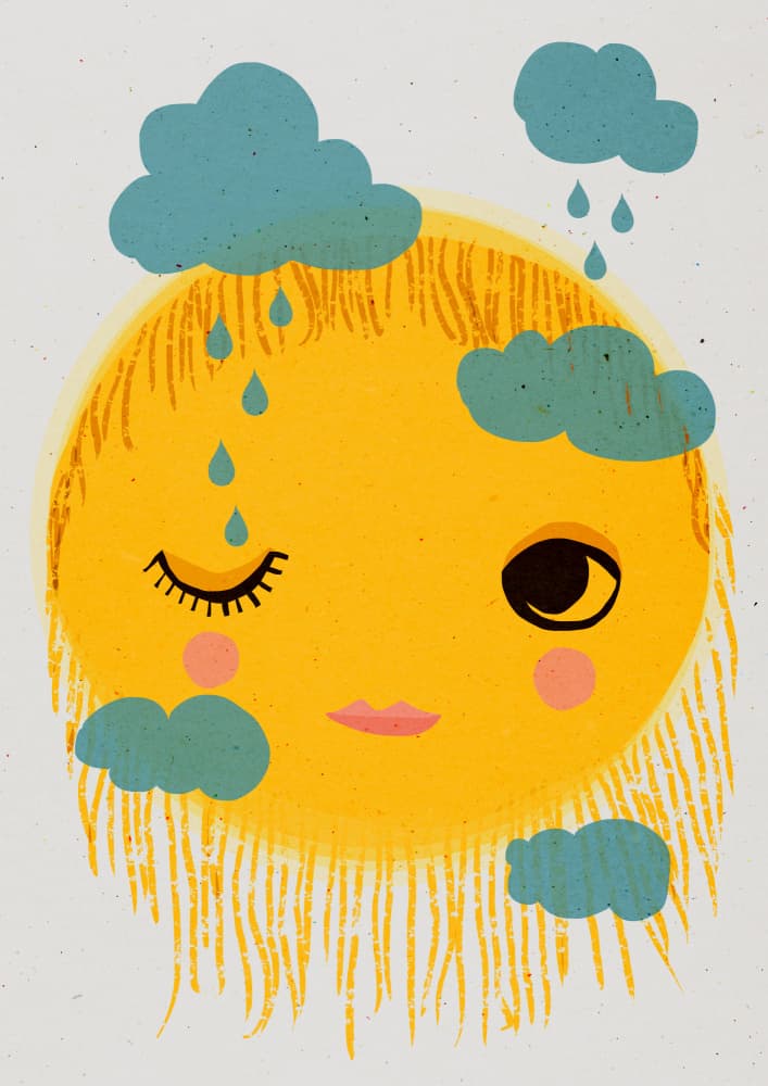 Sun's Mixed Emotions by Treechild — canvas wall art