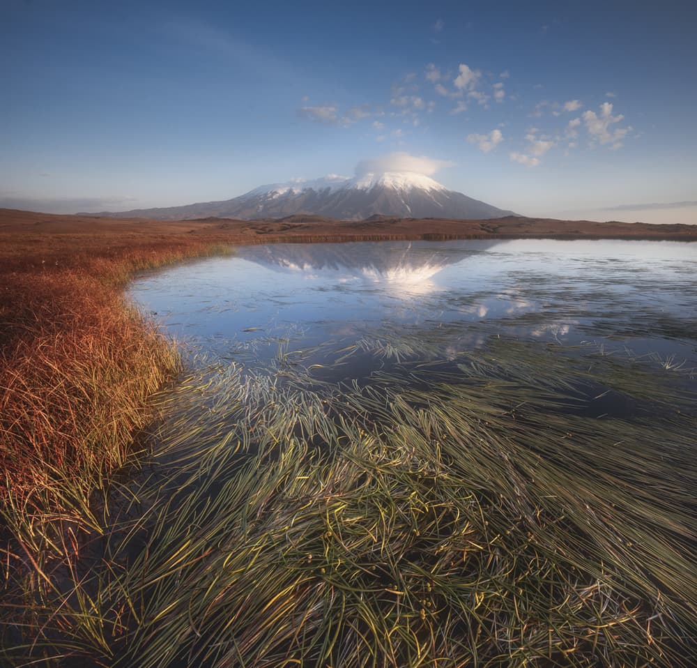 Mountain Lake Reflection by Rostovskiy Anton — canvas wall art