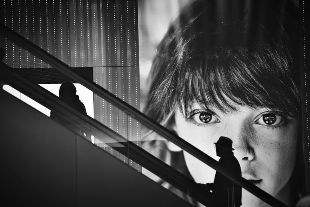 Eyes and Silhouette by Reiko kiri — canvas wall art