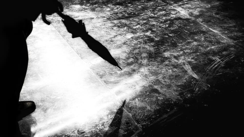 Mysterious Umbrella Shadow by piXXelpark — canvas wall art