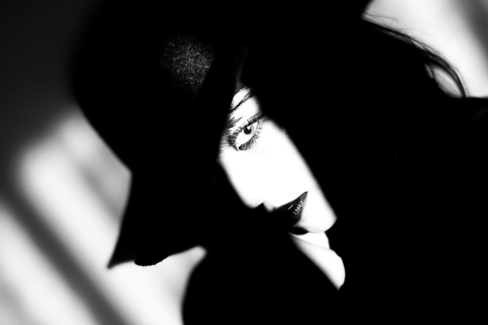 Mysterious Woman In Shadow by Masatoshi Washimi — canvas wall art