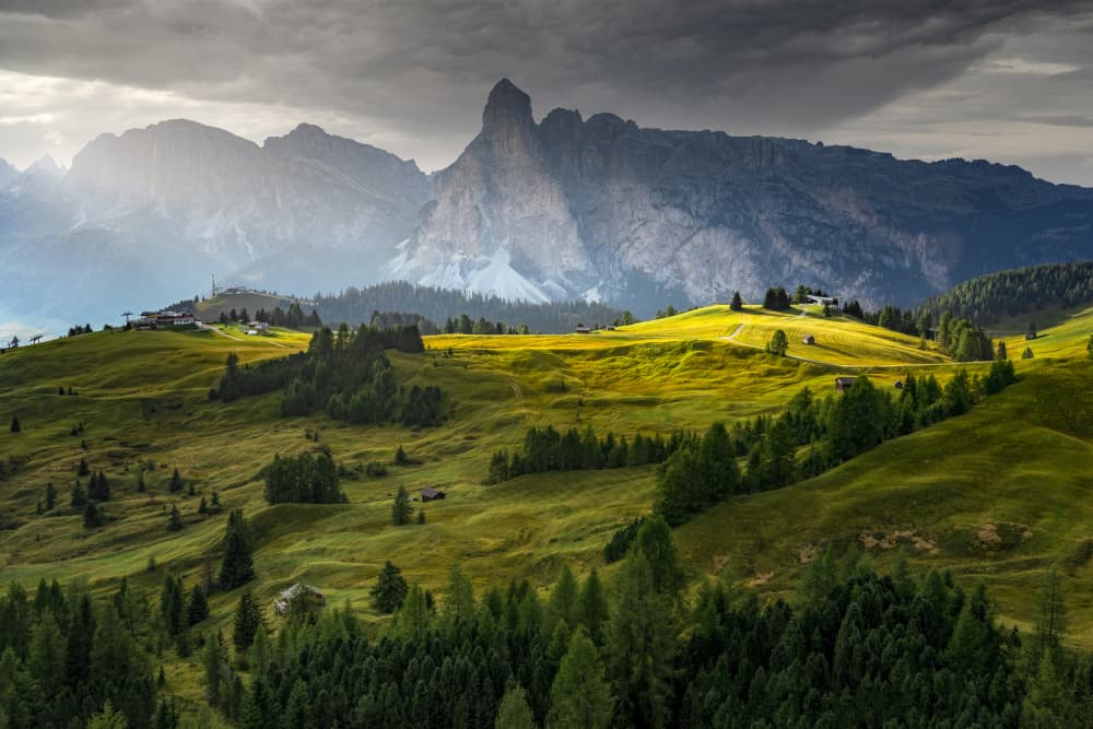 Majestic Dolomite Landscape by Vio Oprea — canvas wall art