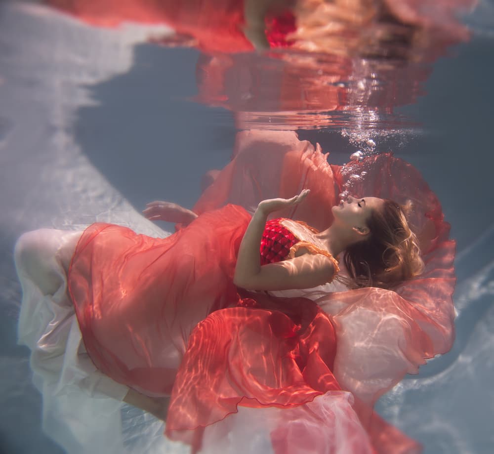 Ethereal Underwater Flow by Gabriela Slegrova — canvas wall art
