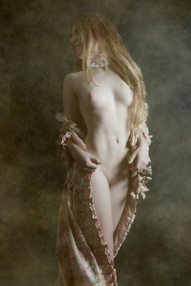 Ethereal Nude Portrait by Olga Mest — canvas wall art