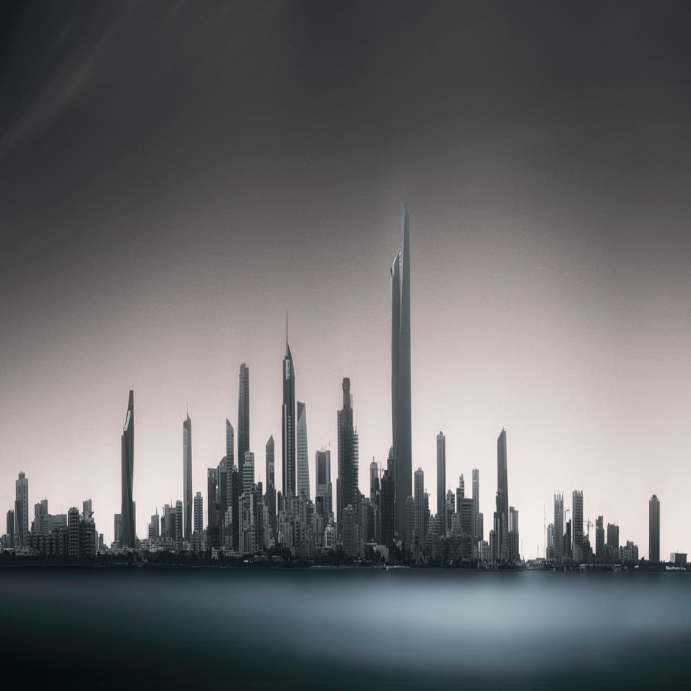 Towering Modern City by Ahmed Thabet — canvas wall art