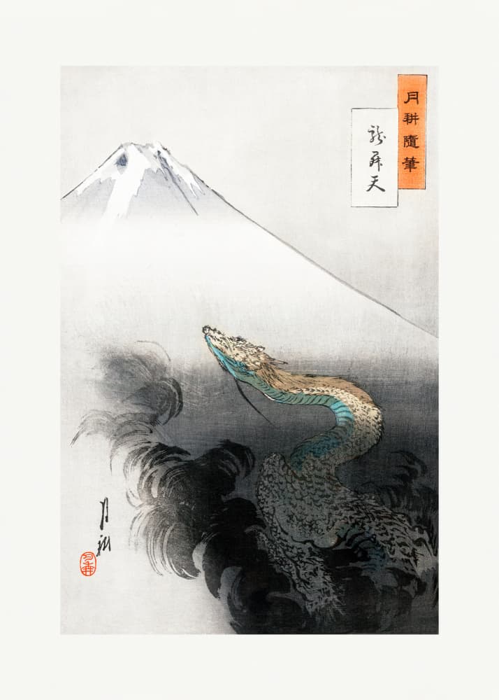 Ryū Shōten (1897) by Ogata Gekko — canvas wall art