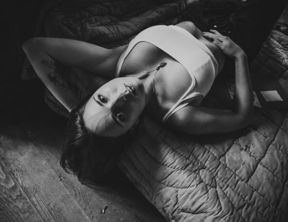 Intimate Bedroom Portrait by Georgios Bero — canvas wall art