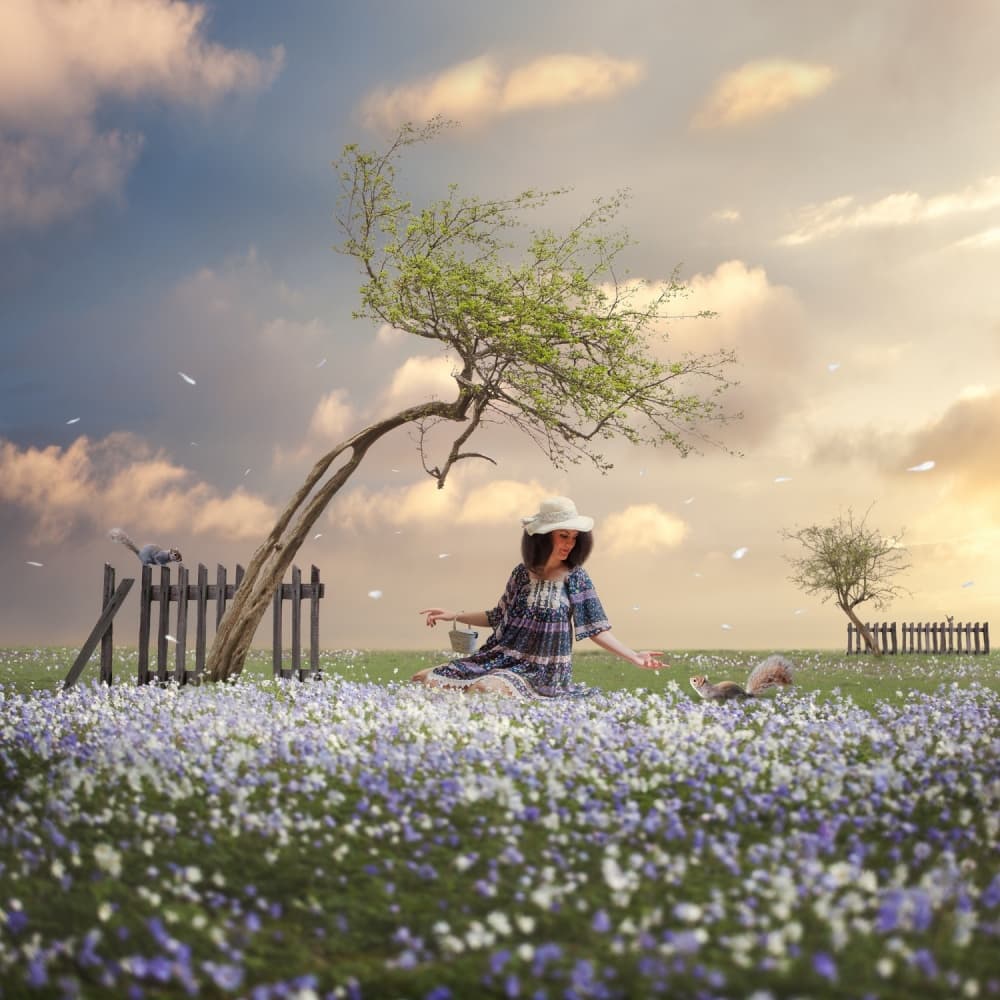 Dreamy Meadow Companions by Martin Marcisovsky — canvas wall art