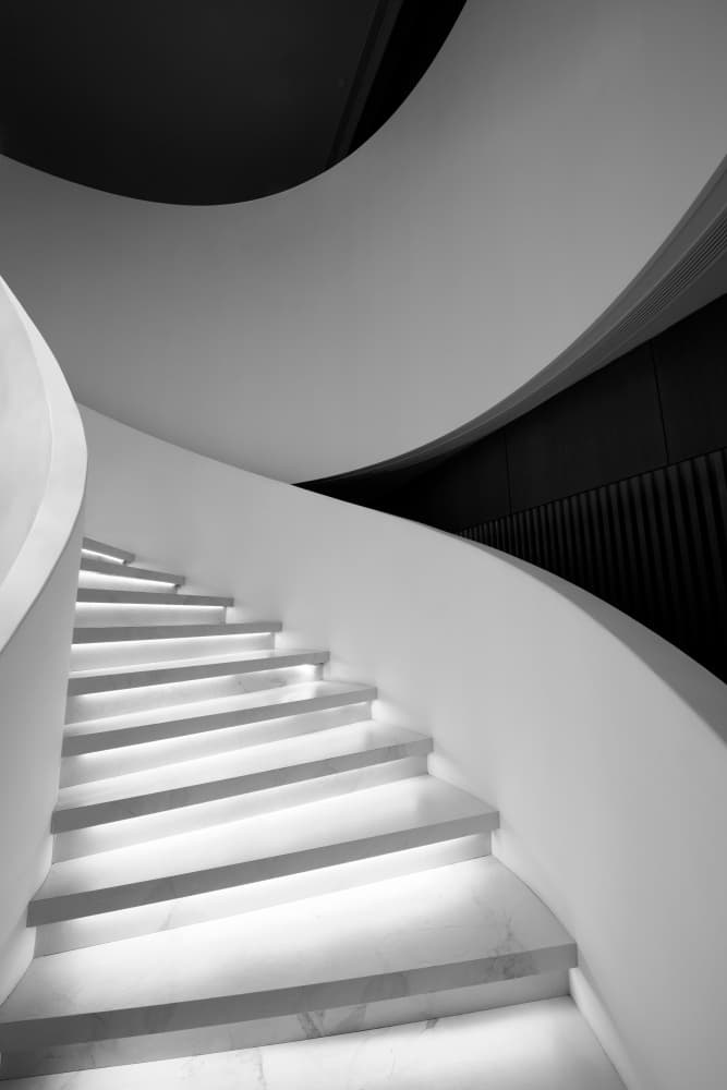 Gleaming Modern Staircase by konglingming — canvas wall art