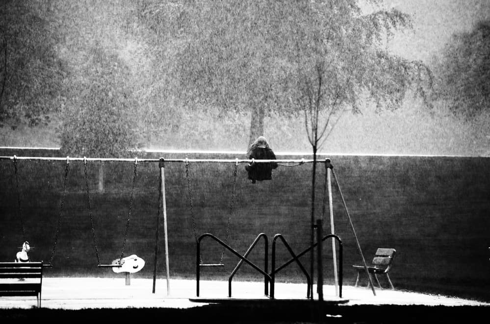 Rainy Day Solitude by Ray Clark — canvas wall art