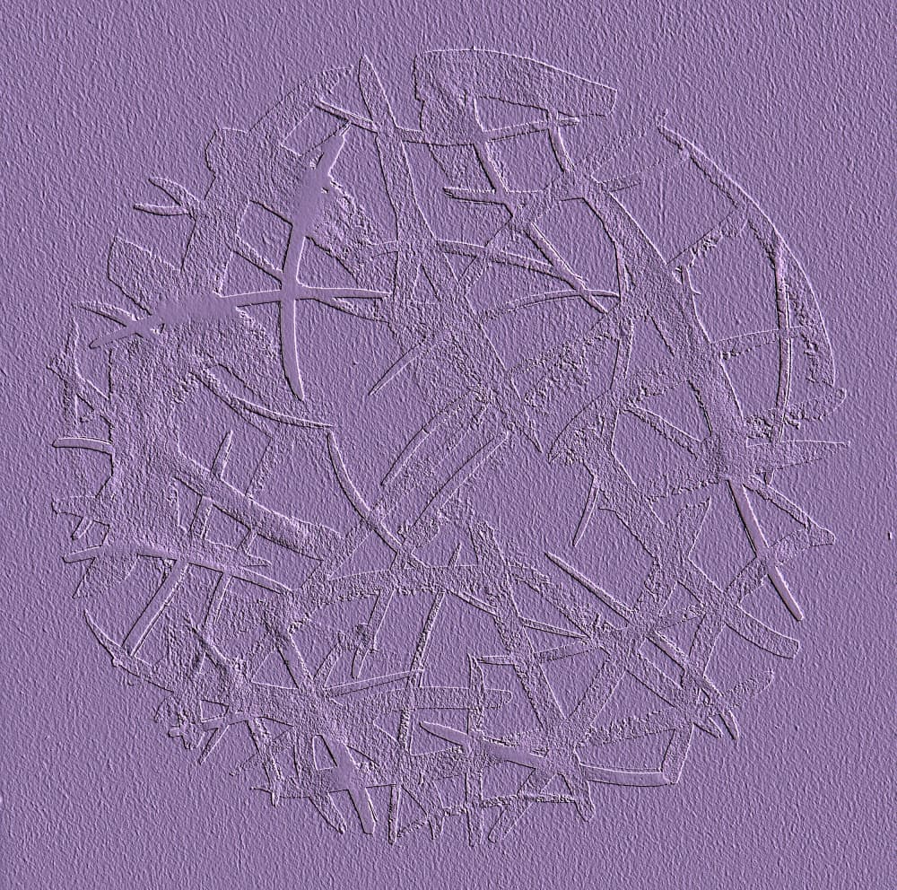 Modern Purple Relief by Santhosh ch — canvas wall art