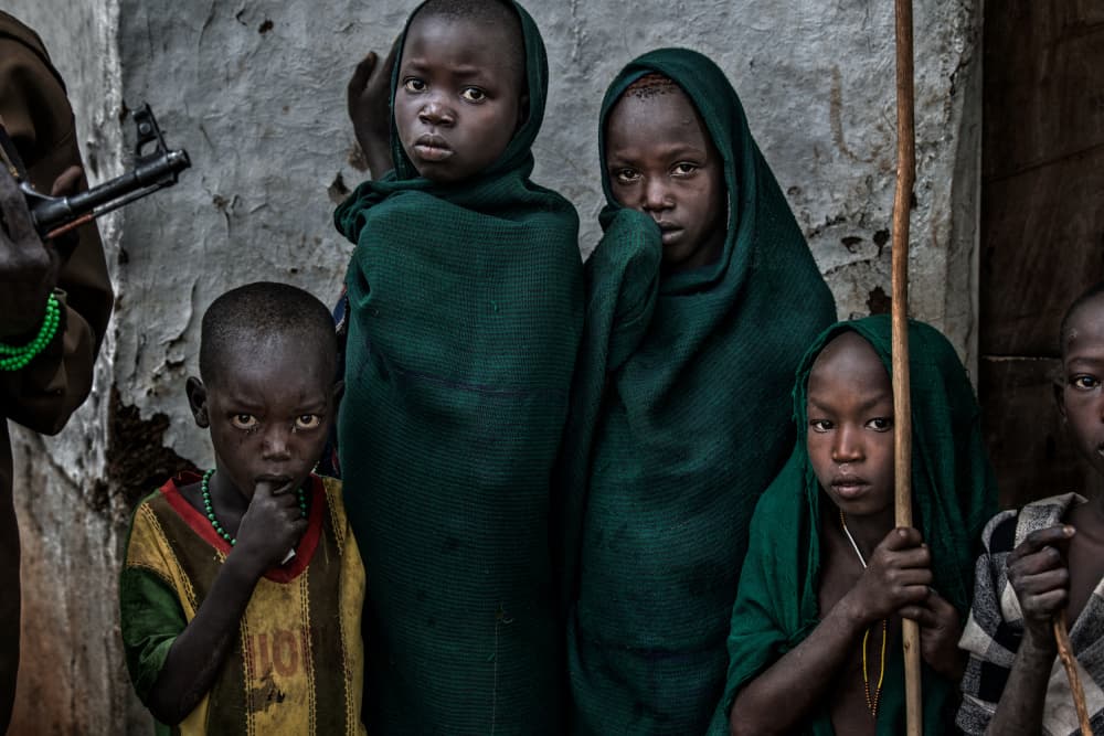 Serious African Children by Joxe Inazio Kuesta Garmendia — canvas wall art