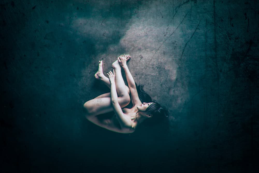 Artistic Blue Nude by Daisuke Kiyota — canvas wall art