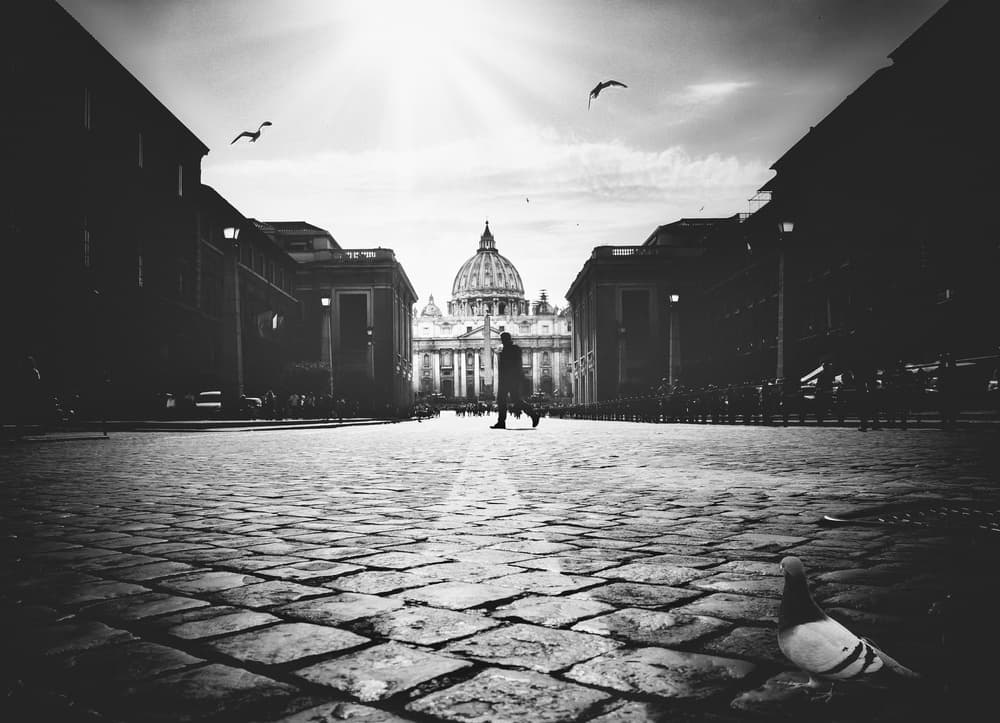 St Peter's Morning Walk by Massimiliano Mancini — canvas wall art