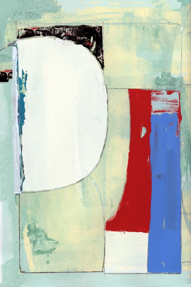 Vibrant Abstract Shapes by cartissi — canvas wall art