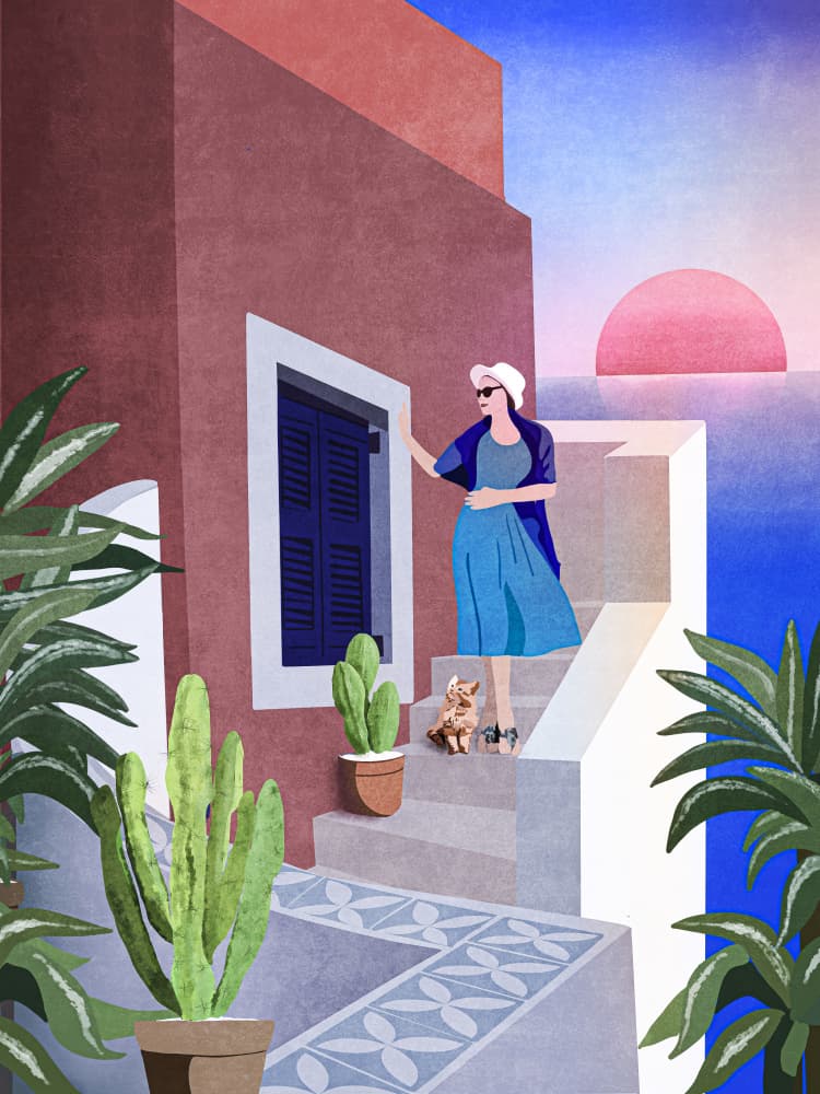 Sunset Serenity by Emel Tunaboylu — canvas wall art