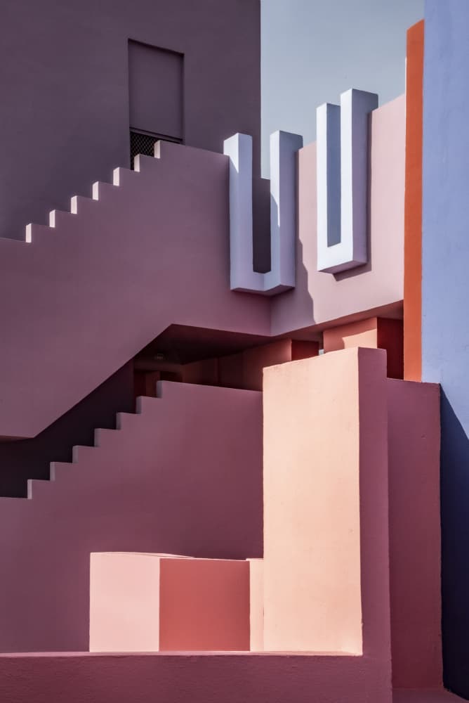 Pastel Geometric Architecture by Linda Wride — canvas wall art