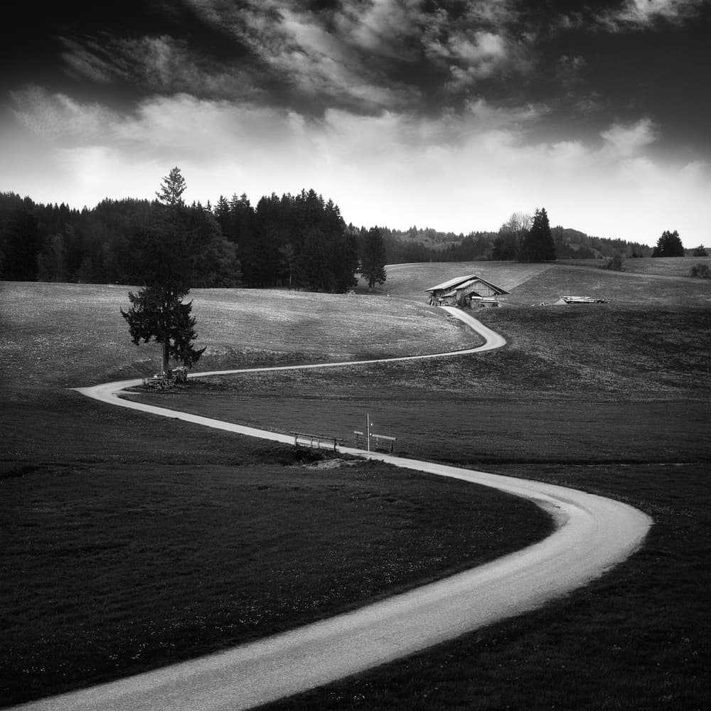 Dramatic Winding Road by swapnil deshpande — canvas wall art