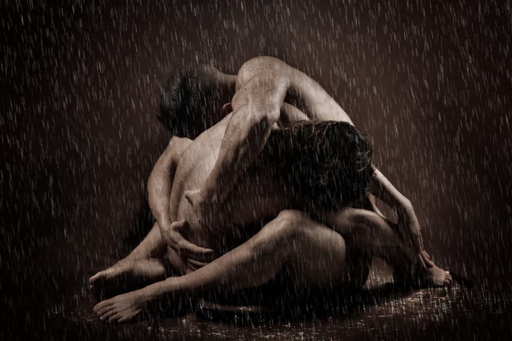 Love in the Rain by DDiArte — canvas wall art