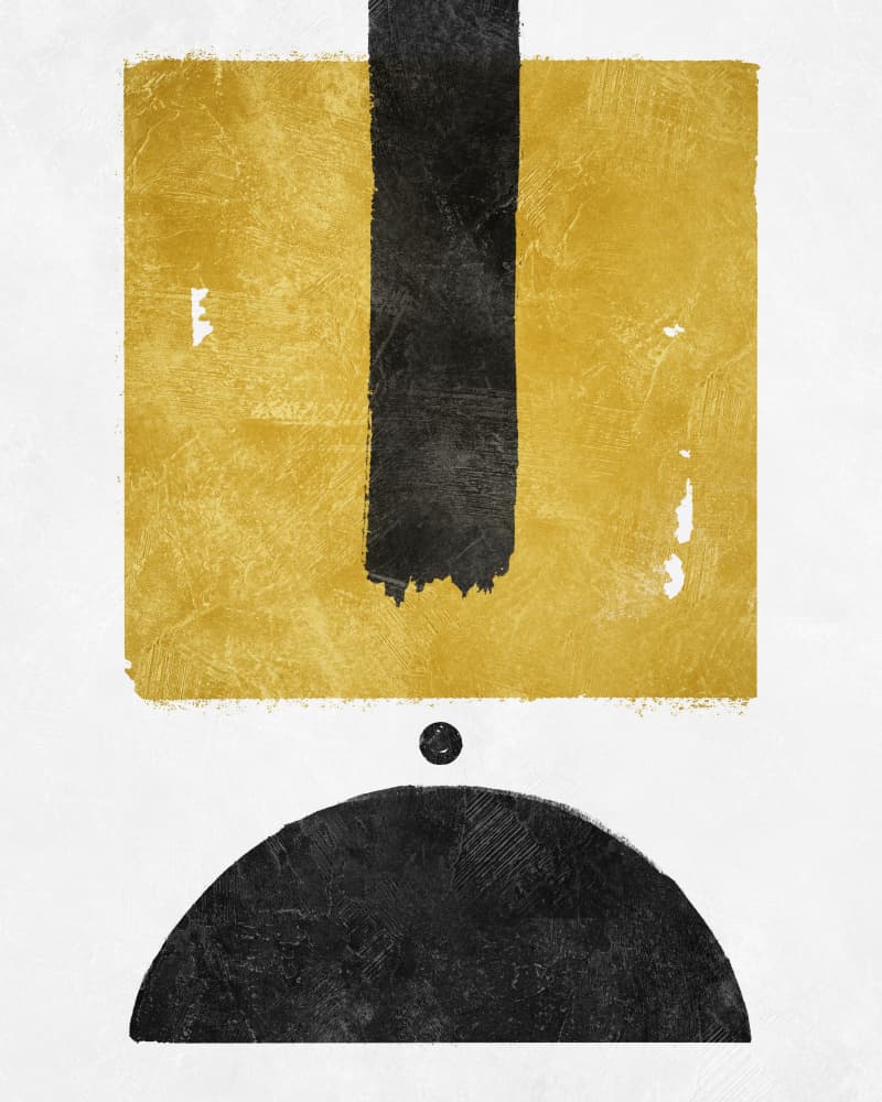 Modern Textured Geometry by Ema Paraschiv — canvas wall art