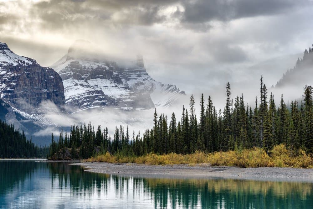 Misty Mountain Lake by Sergey Pesterev — canvas wall art
