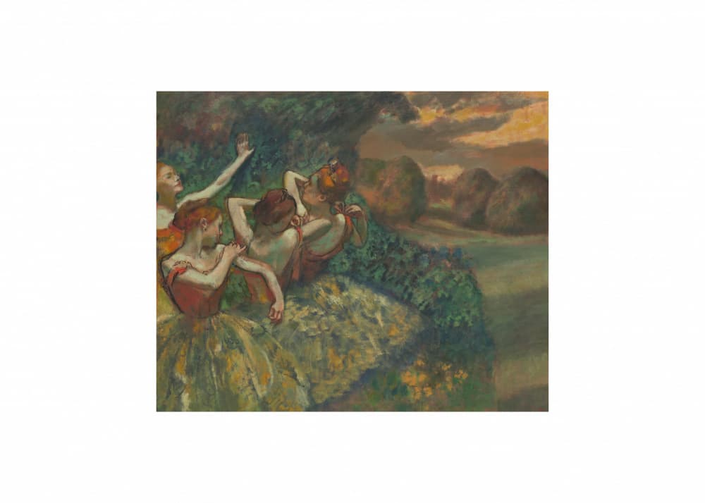 Four Dancers by Edgar Degas — canvas wall art