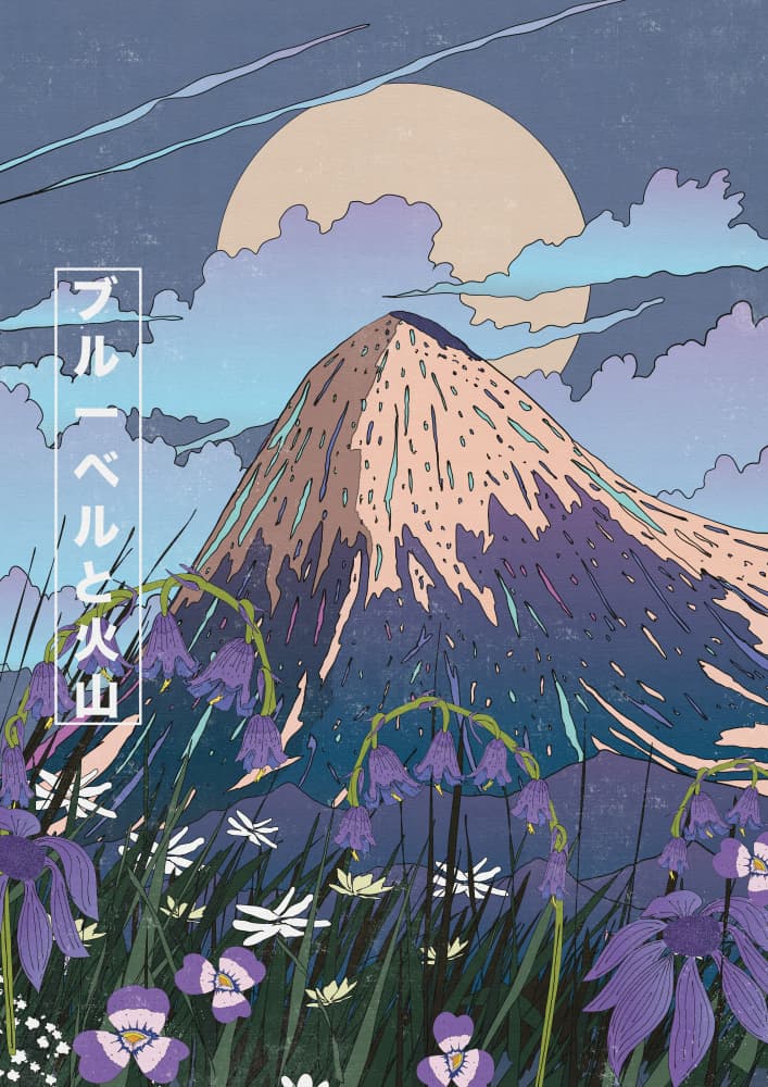 Moonlit Mountain Bloom by Nicholas — canvas wall art