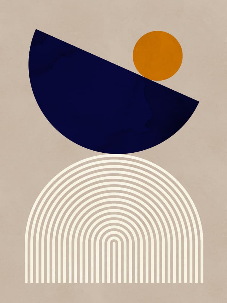 Modern Abstract Balance by Vitor Costa — canvas wall art