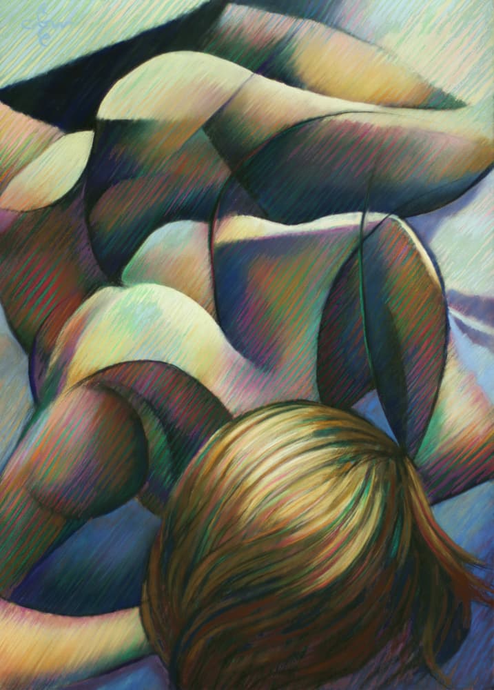 Serene Abstract Figure by Corné Akkers — canvas wall art