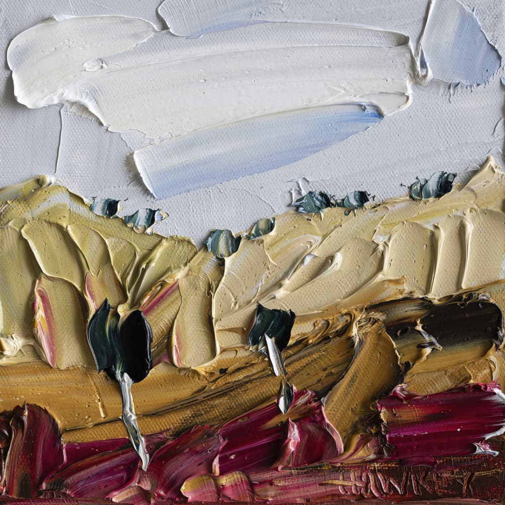 Vibrant Textured Landscape by Angela Hawkey — canvas wall art