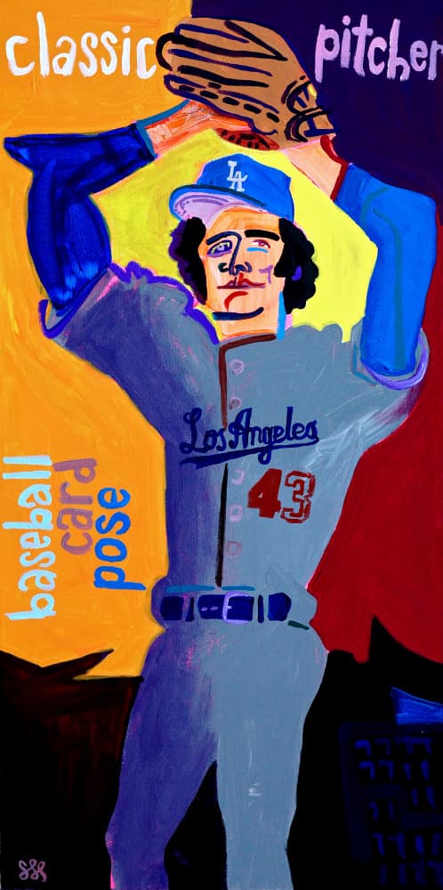 Classic Baseball Pitcher by Steve Spencer — canvas wall art