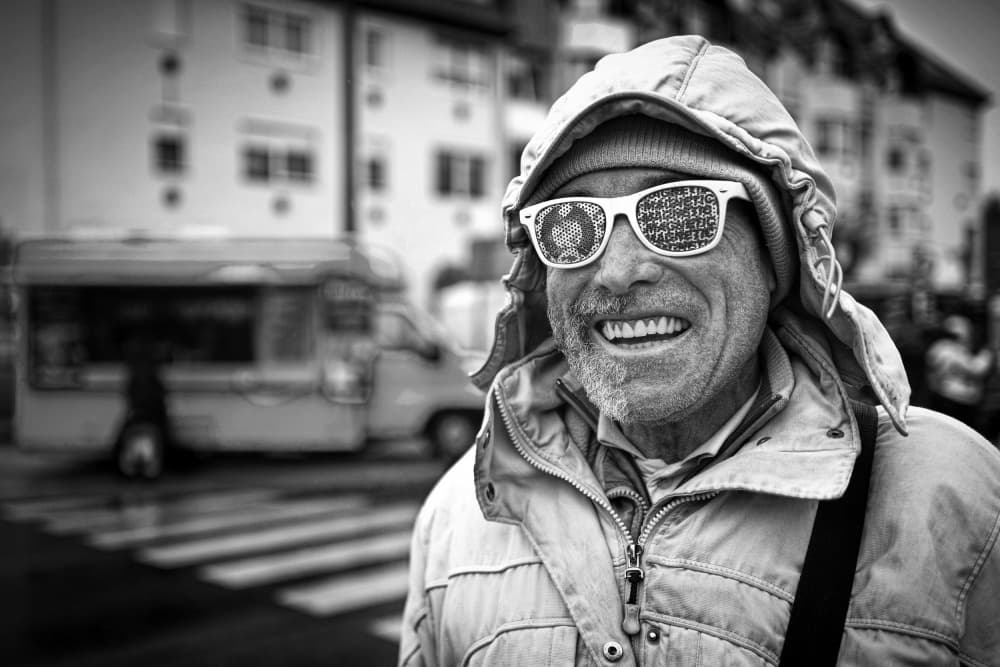 Happy Urban Portrait by Milan Uhrin AFIAP AZSF — canvas wall art
