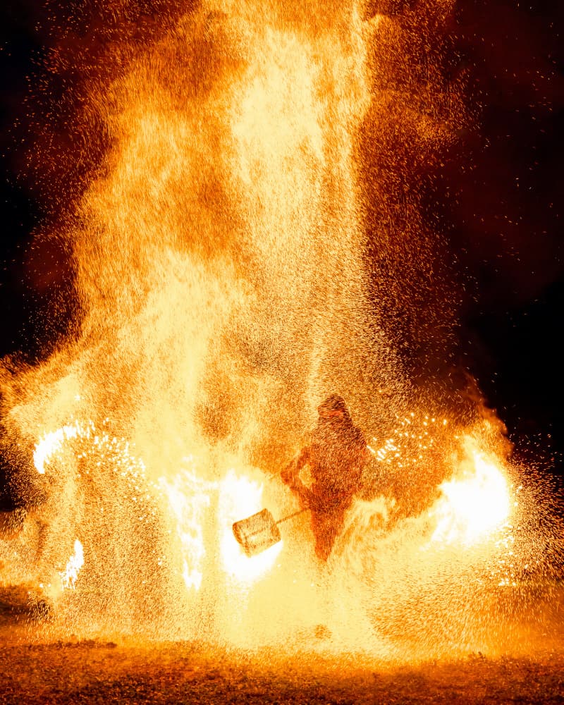 Fiery Spark Shower by Robert Istodor-Iocsa — canvas wall art