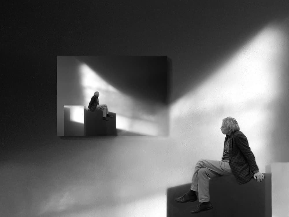 Man In Abstract Light by Huib Limberg — canvas wall art