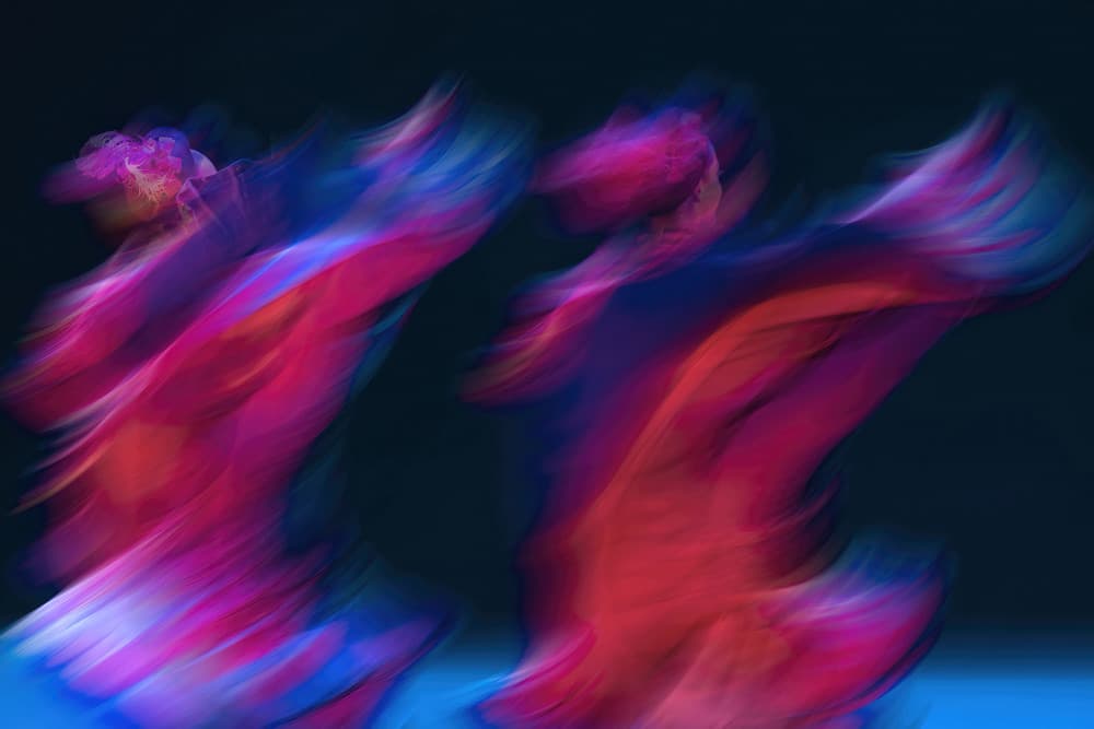 Abstract Color Swirls by Sonya Liu — canvas wall art