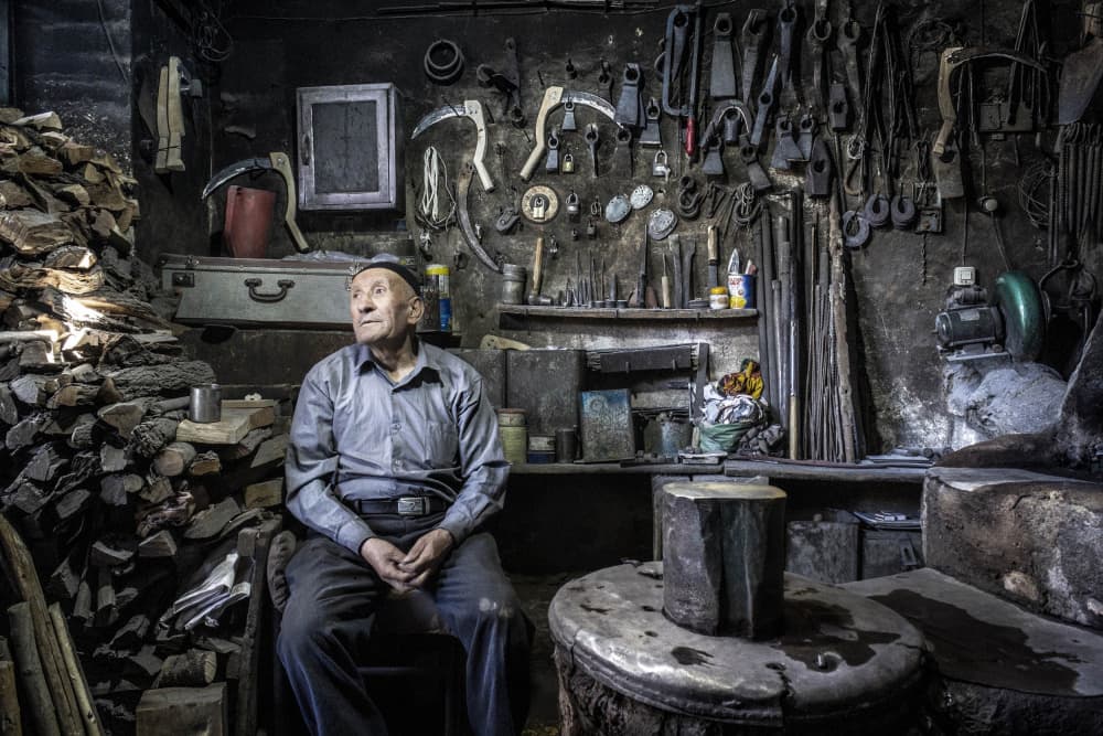 Old Man's Workshop by Sara shafigh — canvas wall art
