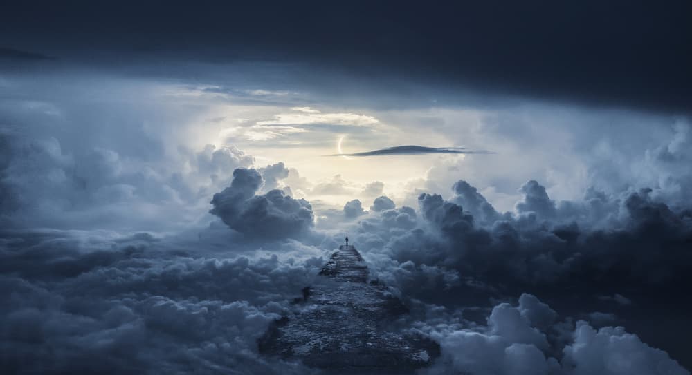 Path Above Clouds by Mika Suutari — canvas wall art