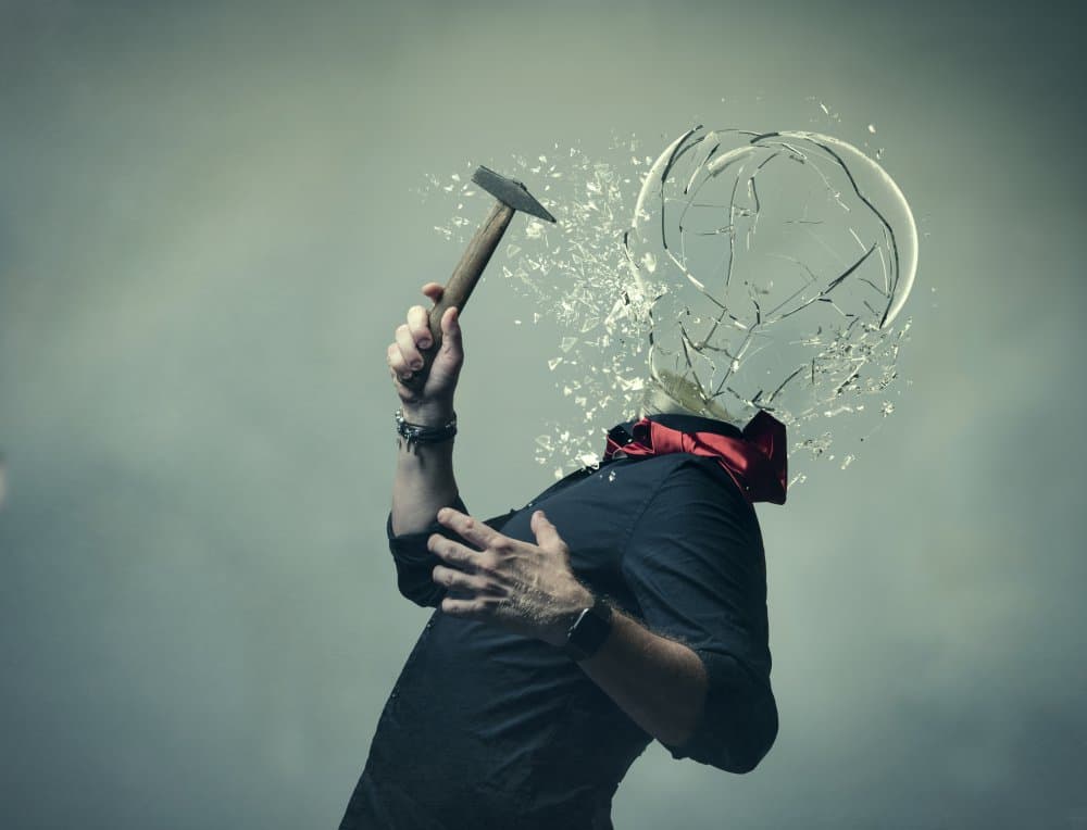 Shattered Mind Concept by Dan-Stefan Susa — canvas wall art