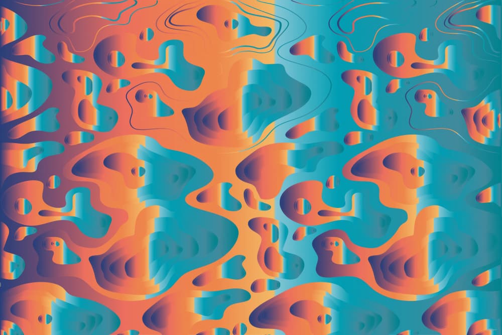 Abstract Gradient Forms by Sue Skellern — canvas wall art