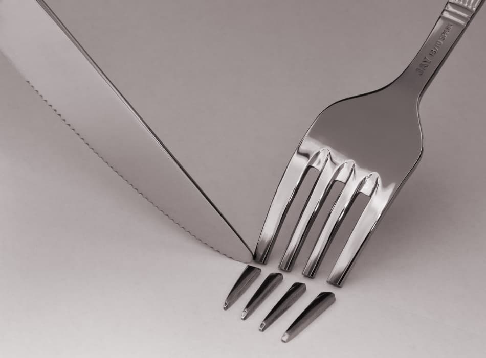 Conceptual Cutlery Still Life by David Caballero — canvas wall art