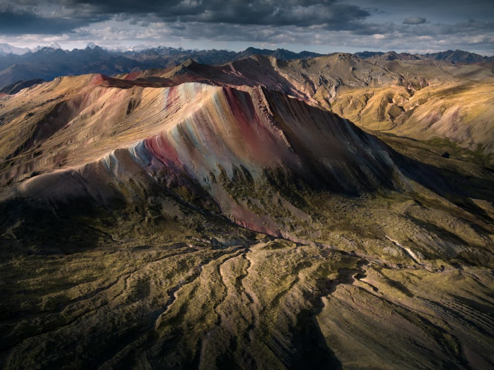 Rainbow Mountain Landscape by Karol Nienartowicz — canvas wall art