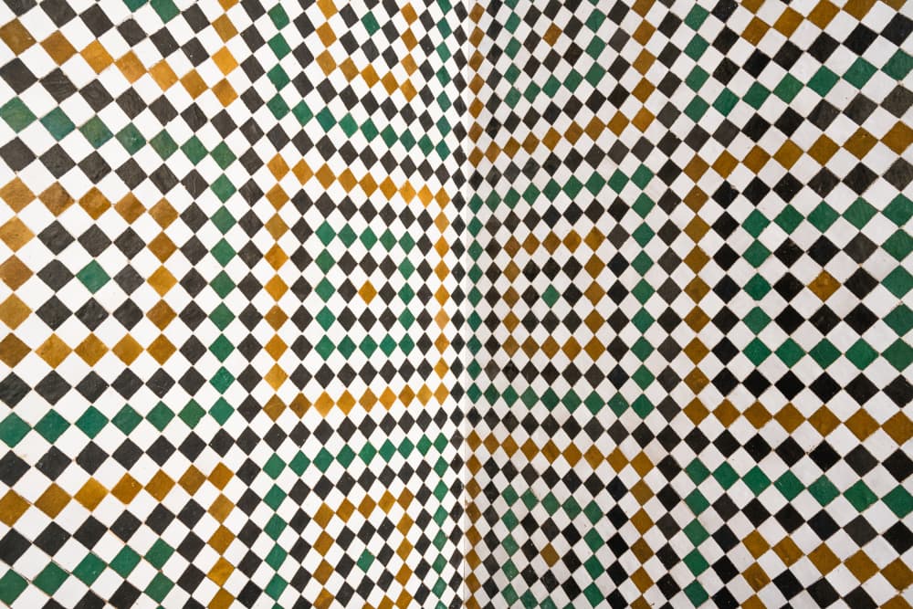 Green Gold Diamond Pattern by Photolovers — canvas wall art