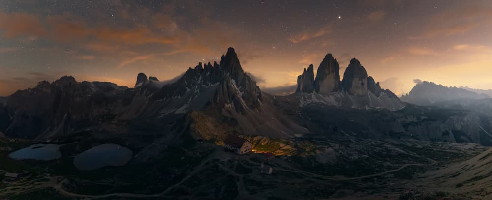 Twilight Alpine Peaks by Pilar Hm — canvas wall art