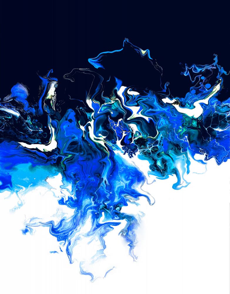 Deep Ocean Flow by Alyson Storms — canvas wall art