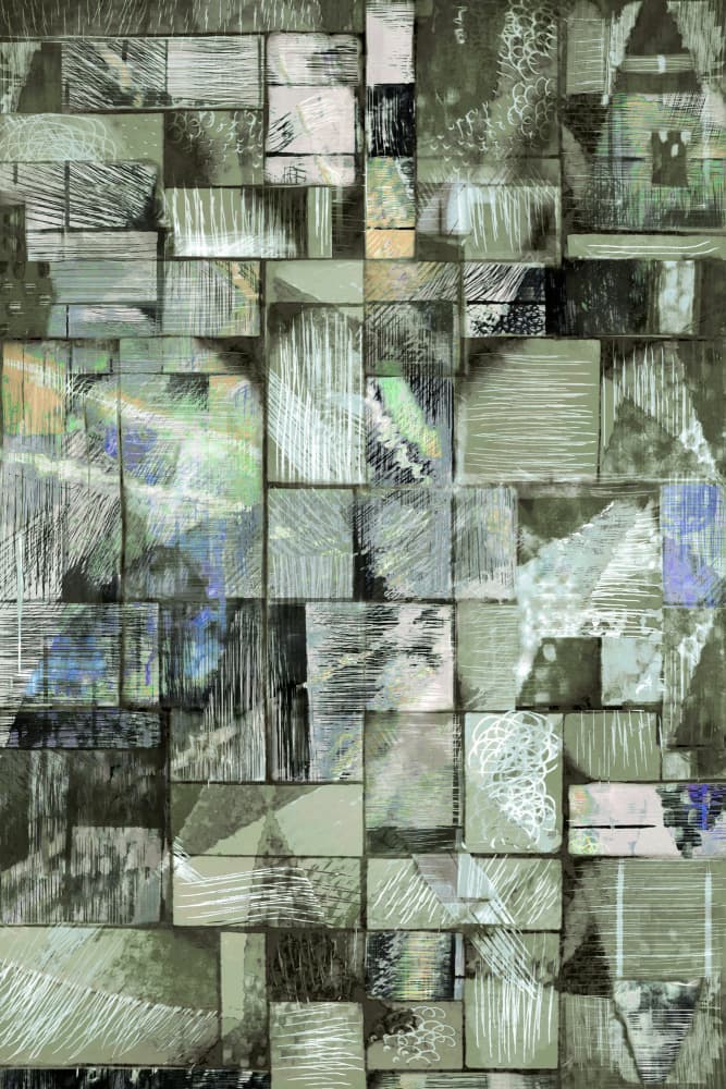 Muted Geometric Textures by Christina Sillen — canvas wall art