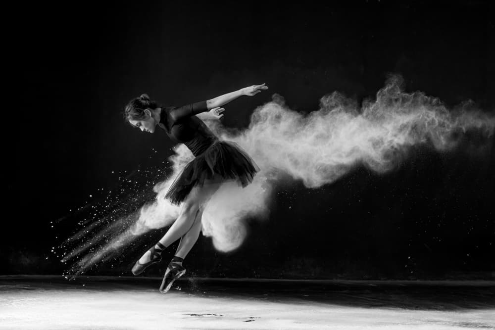Ballet Powder Explosion by Lisdiyanto Suhardjo — canvas wall art