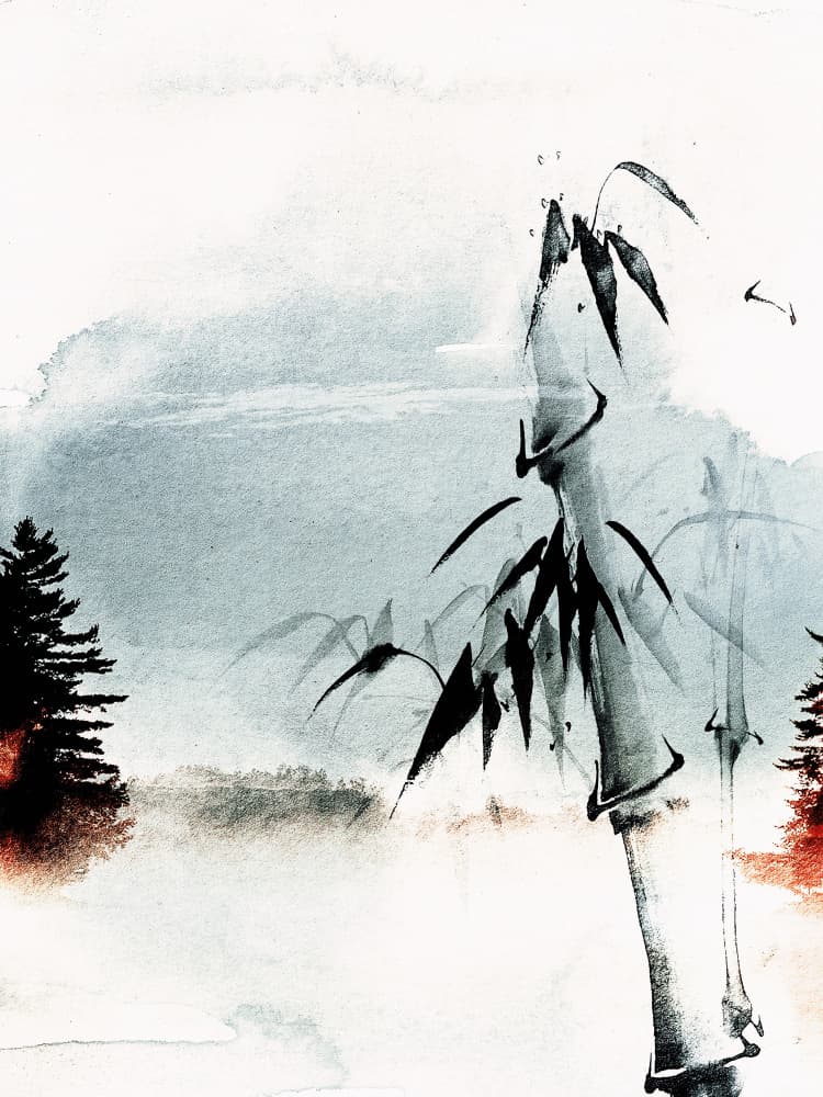 Whispering Bamboo by Treechild — canvas wall art